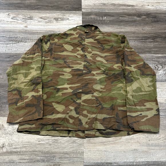 Vintage Kmart Camoflauge Mens Medium Button Down Shirt Jacket Cargo 70s 80s - Picture 3 of 7